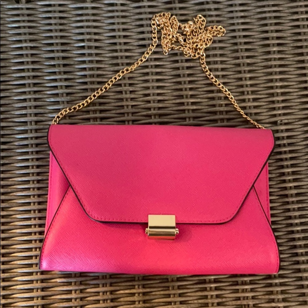 Pink crossbody/clutch